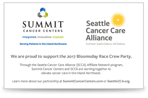 summit cancer centers and scca bloomsday sponsors